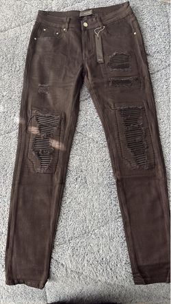 Amiri Jeans with Black Patches Size 30