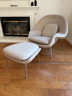 Rove Concepts Womb Chair & Ottoman – Saarinen Style MCM
