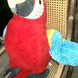 Large Scarlet Macaw Parrot Plush