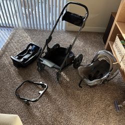 Nuna Stroller + Carseat Set w/ Momcozy Organizer