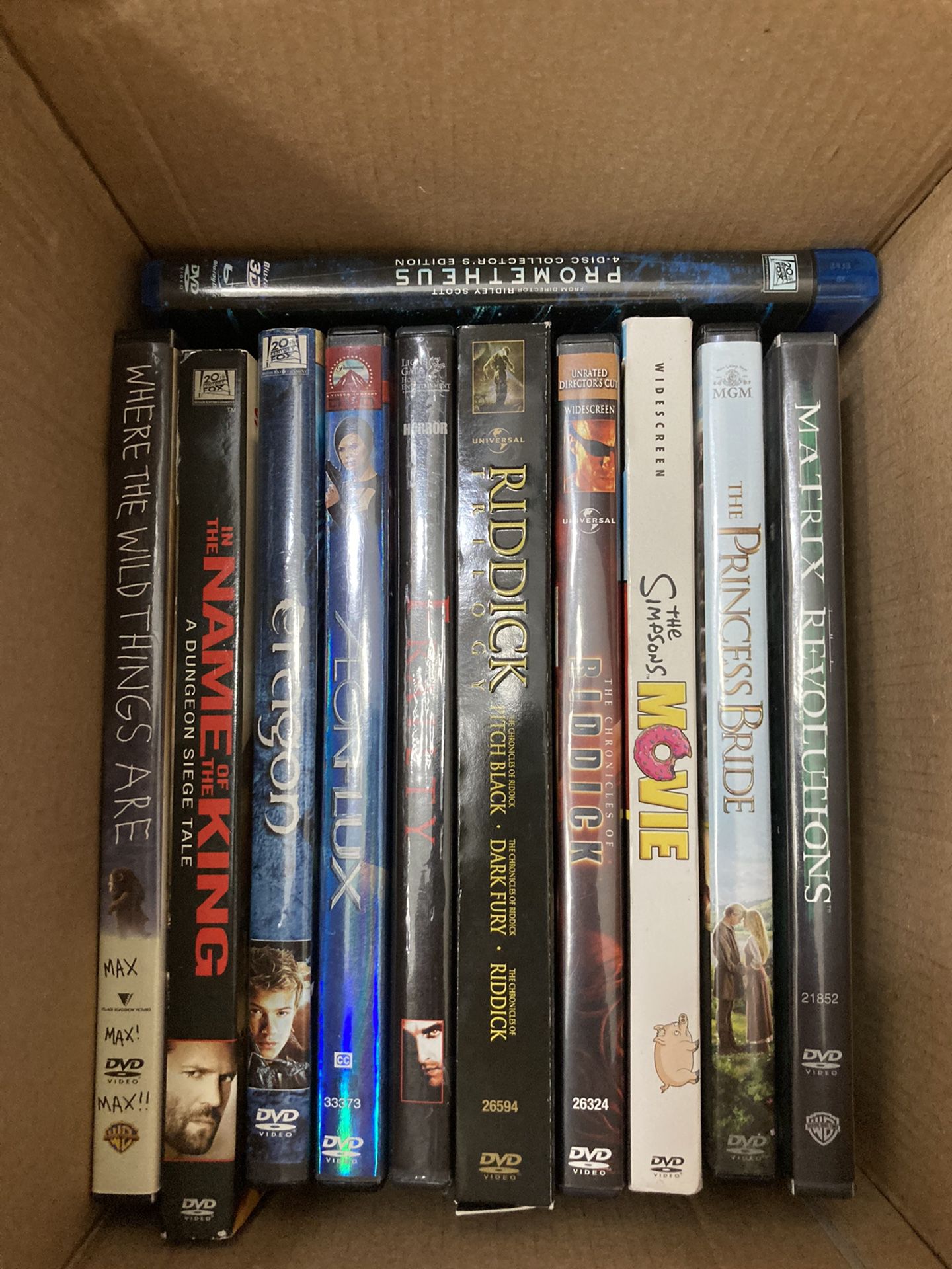 Movies (Box $8) (or $1 each)
