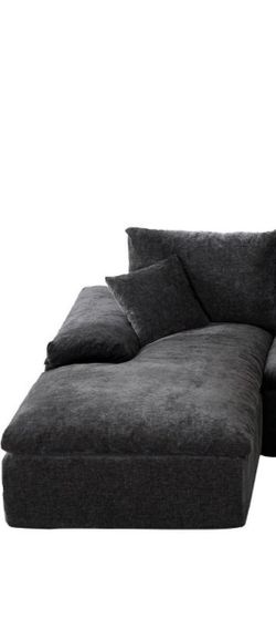 Brand New Modular Cloud-Style Sofa Piece – Charcoal Gray