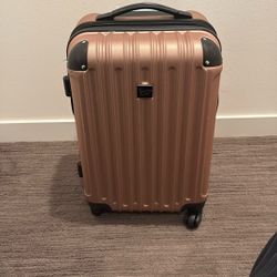 Carry On Luggage Rose Gold 