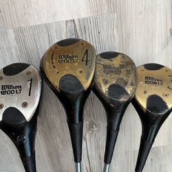 Wilson 1200LT Wood Set 1,3,4,5 Woods RH Regular Flex Steel 