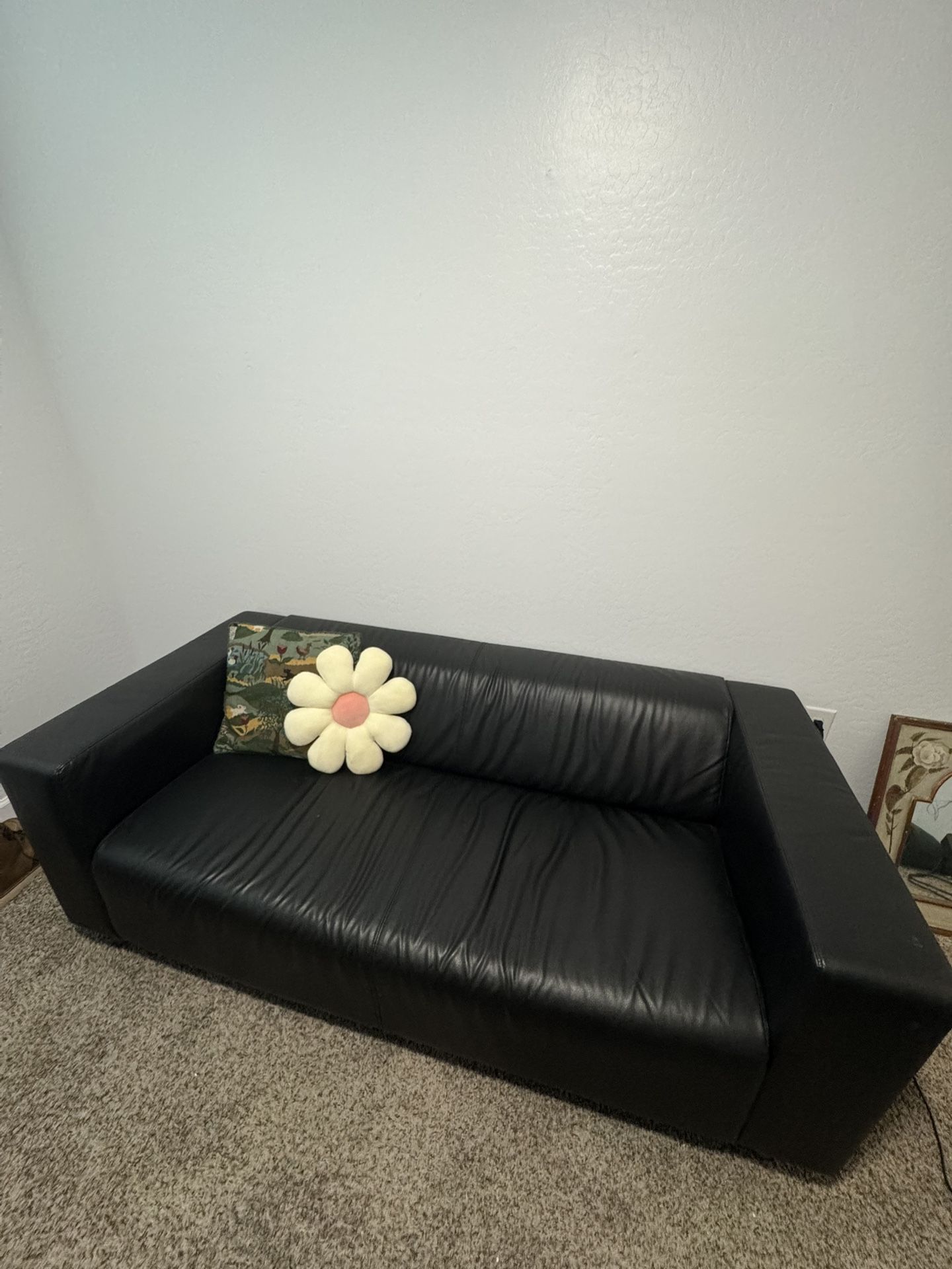 Black Leather Couch
