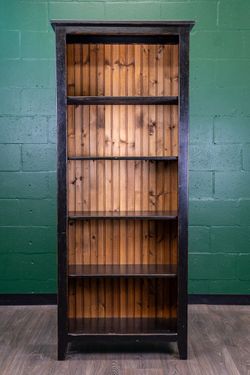 Tall Black Bookcase - Solid Wood - Delivery Available