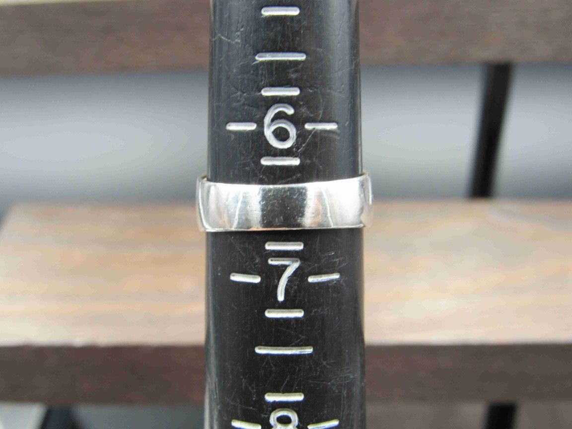 Size 6.5 Sterling Silver Love Life Be Brave Band Ring Vintage Statement Engagement Wedding Promise Anniversary Bridal Cocktail