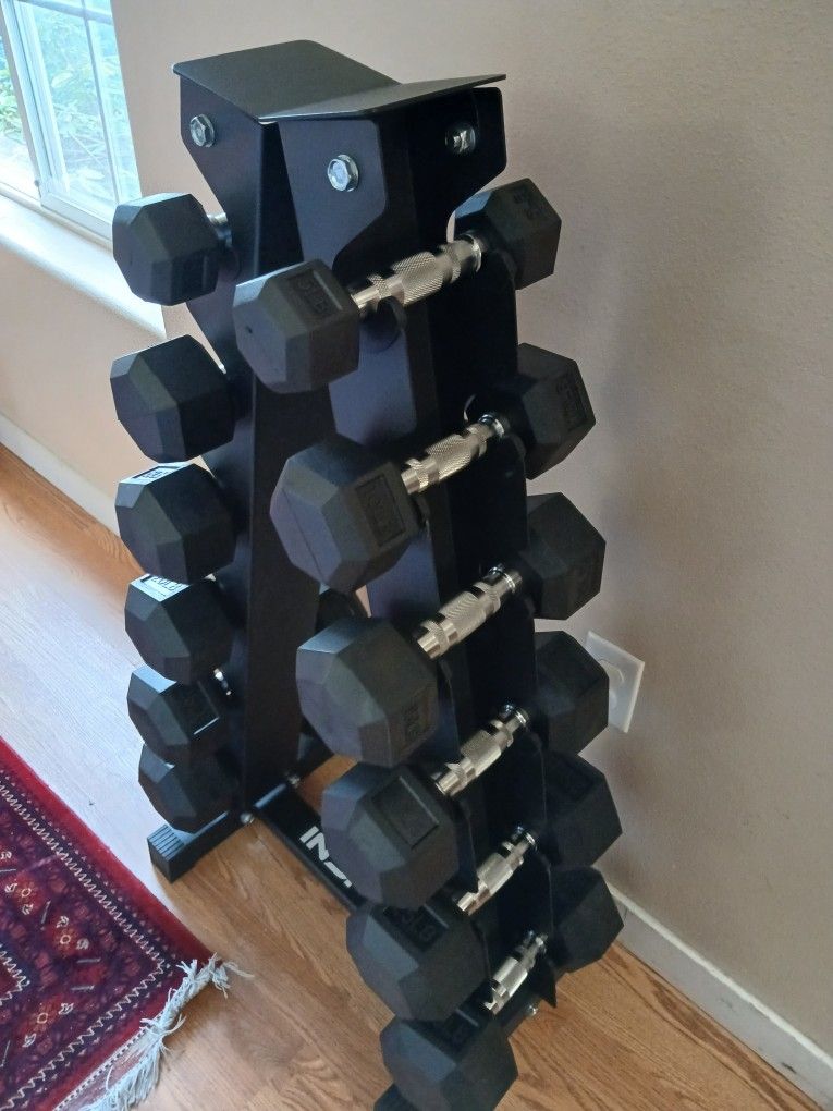Inspire Dumbbells Set 5-30lb Weight Set.