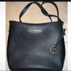 Michael Kors Black Saffiano Leather Crossbody Bag