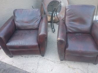 Leather chairs