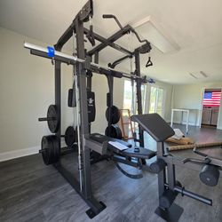 Smith Machine 2001 | Multi-Use Adj Bench | Gym Equipment | Fitness | Squat Rack | Excercise |🔴WEIGHTS AND BARBELL SOLD SEPARATELY 🔴 FREE DELIVERY 🚚