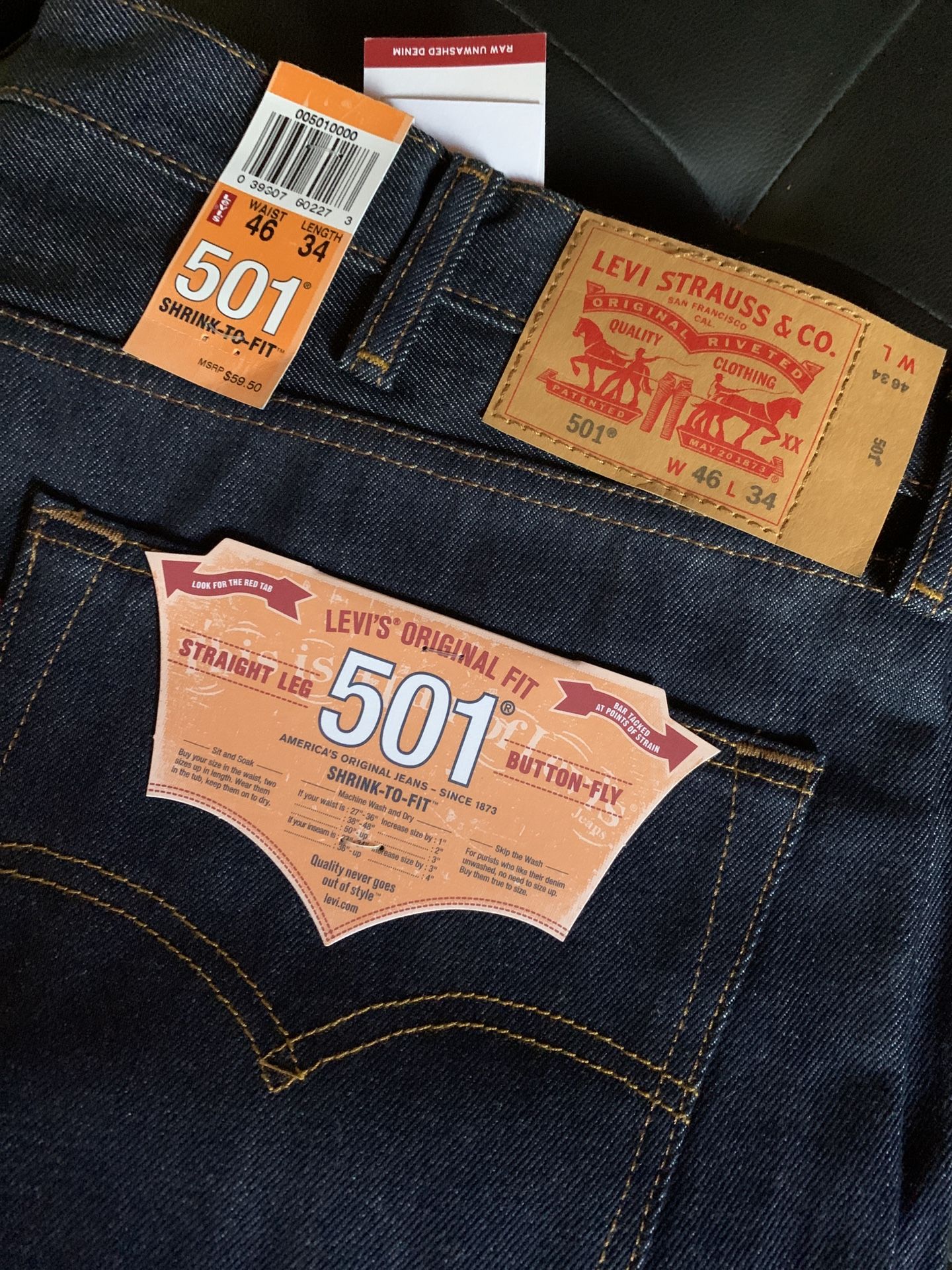 Levi’s 501 Shrink To Fit