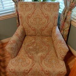 Super Cute Shabby Chic Upholstered Accent Chair.