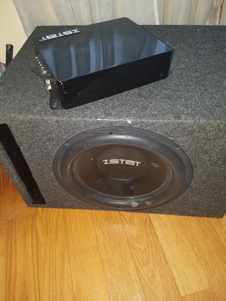 Zstat 12 in subwoofer and amp