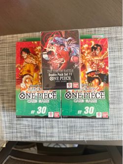 one piece starter deck ex 2X  double pack 1x ***OPEN TO TRADE FOR SEALED POKEMON***