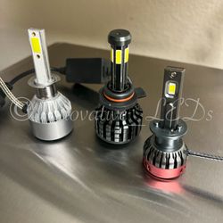 9006  LED Headlight Bulbs Low Beam Fog Light 300% Brighter 6500K Cool White Conversion Kit IP67 Waterproof 2 PCS
