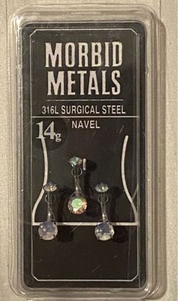 Morbid Metals 14g Surgical Steel Navel Rings
