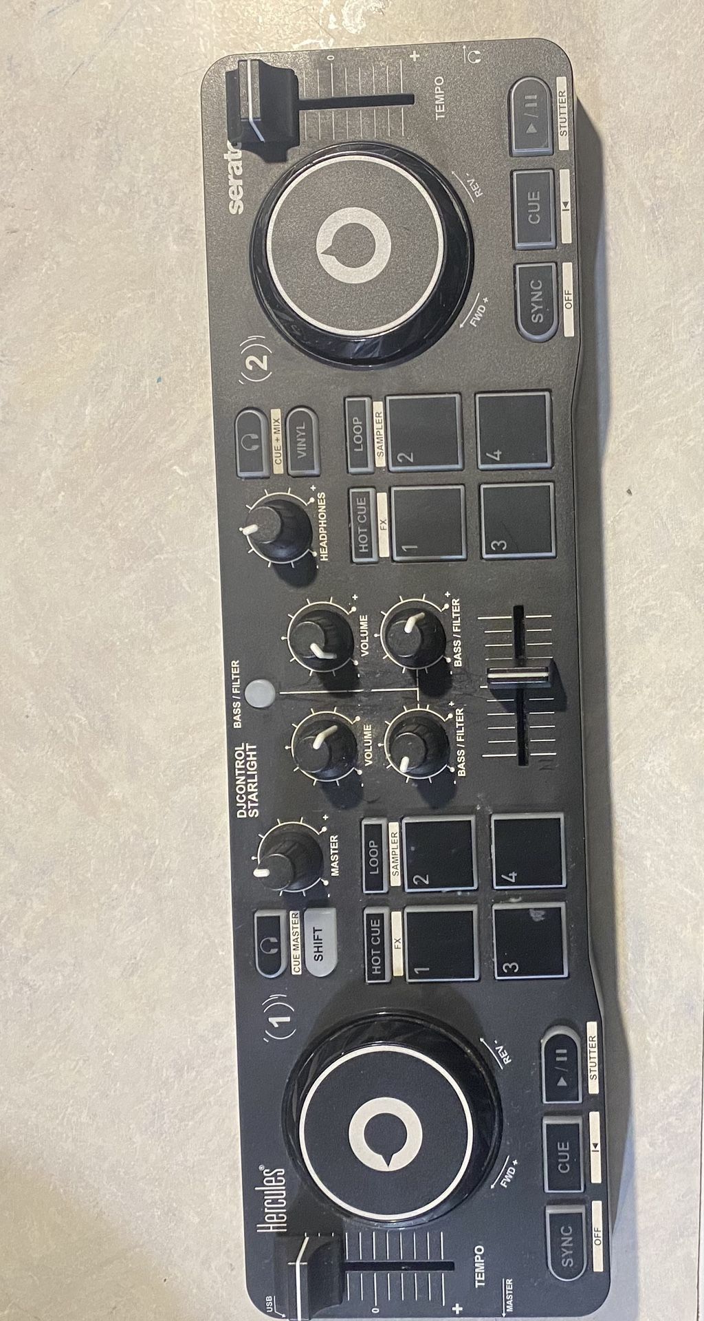 Hercules DJ DJControl Starlight 1 channel DJ Controller
