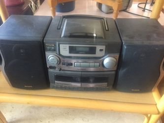 Aiwa cd and double cassette player