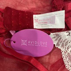 Maid Costume Floral Lace Lingerie With Chain