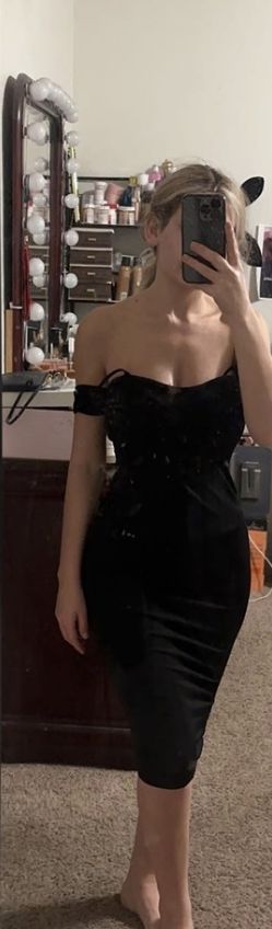 Black Midi Dress 