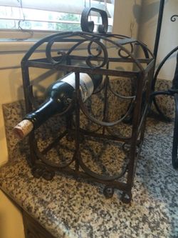Wrought Iron Wine Rack