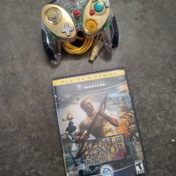 Nintendo Gamecube Controller and Game