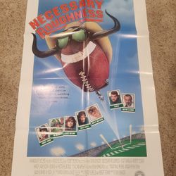NEW OLD STOCK RARE VINTAGE NECESSARY ROUGHNESS POSTER ROBERT LOGGIA KATHY IRELAND 1991.