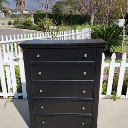 Black dresser chest 38L x 18W x 47H