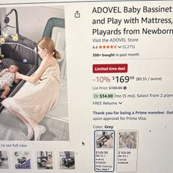 Baby Bassinet Bed & Play Pen