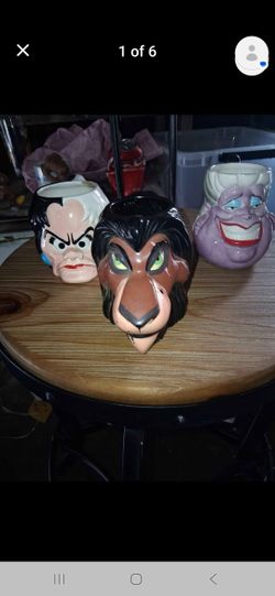 3pc Set Of Disney Villian Mugs