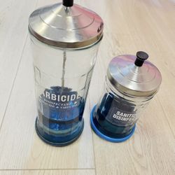 Two Barbicide Disinfecting Jar 
