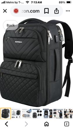 EMPSIGN Travel Backpack for Women, Large Carry On Backpack Airline Approved Personal Item, 17 inch TSA Friendly Laptop Backpack with USB Port …  