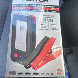 Vector 1600amp lithium jump starter