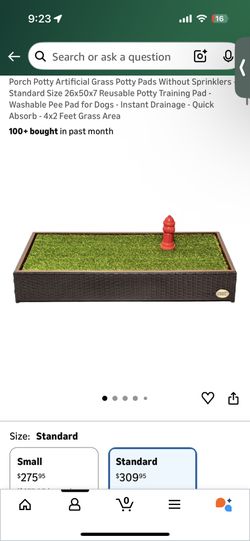 Porch Potty Artificial Grass - Standard Size 26x50x7
