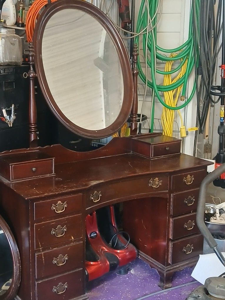 Antique Dresser + Mirror