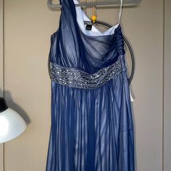 Jessica Howard Evenings Navy Blue sleeveless 