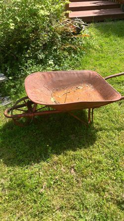 Old wheel barrel