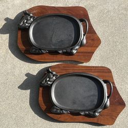 Cast Iron Skillets Set of Two