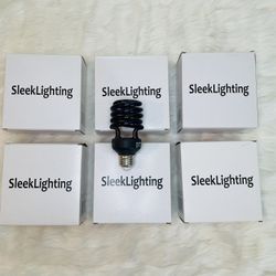 12 Pack UV Black Light Bulb Compact Fluorescent CFL Party SleekLighting 23W E26