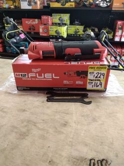 Milwaukee M12 1/4" Straight Die Grinder (Tool Only) 