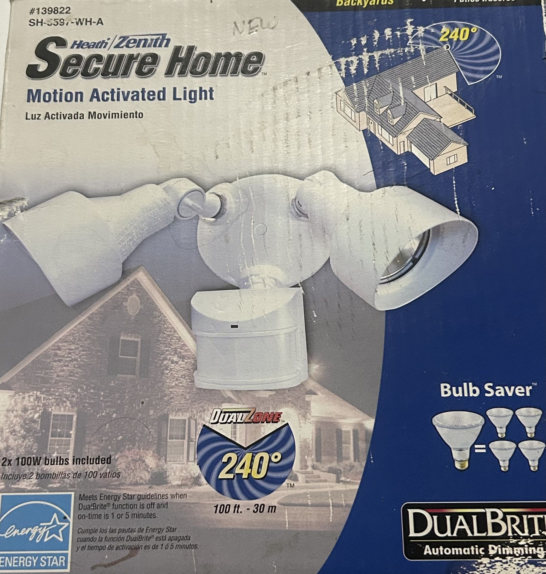 Secure Home 240-Degree Hardwired Halogen 2-Head Motion-Activated Flood Light