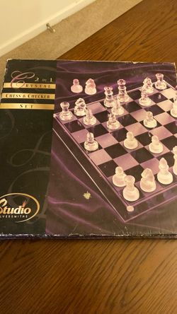 2 in 1 Crystal Chess set