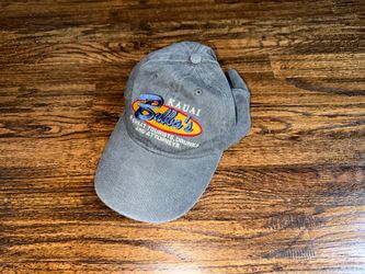 Vintage Hawaii Bubba’s Burgers Kauai Black Denim Strap-Back Cap