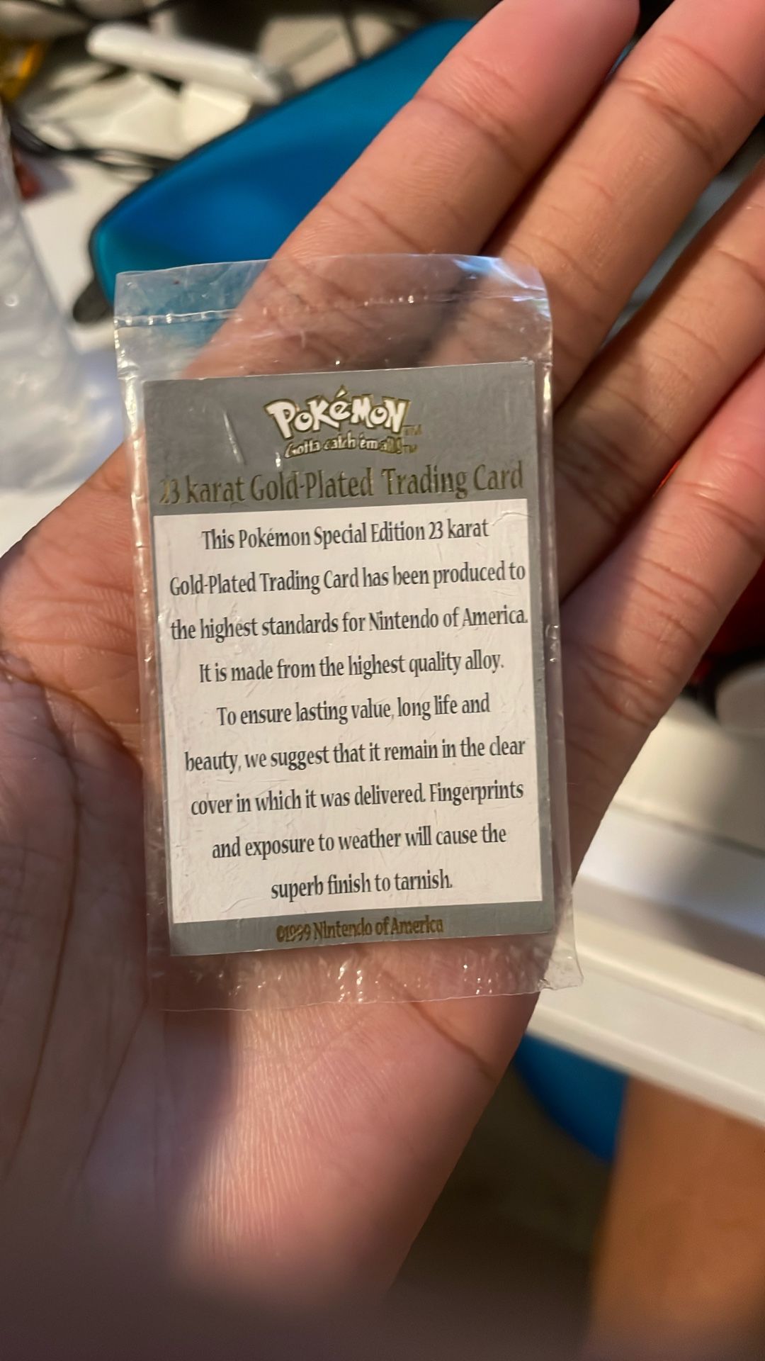 1999 limited edition 23K gold plated Pikachu Pokmon trading card -  www.toquedesaborminas.com.br