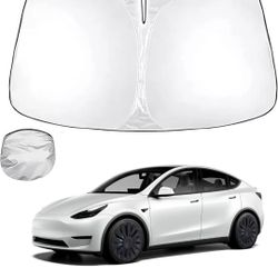 NEW Tesla Windshield Sunshade  2016-2024 Model 3 or Y Front Window Sun Shade Cover