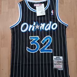 Shaquille O'Neal Orlando Magic Black With White Pinstripes 