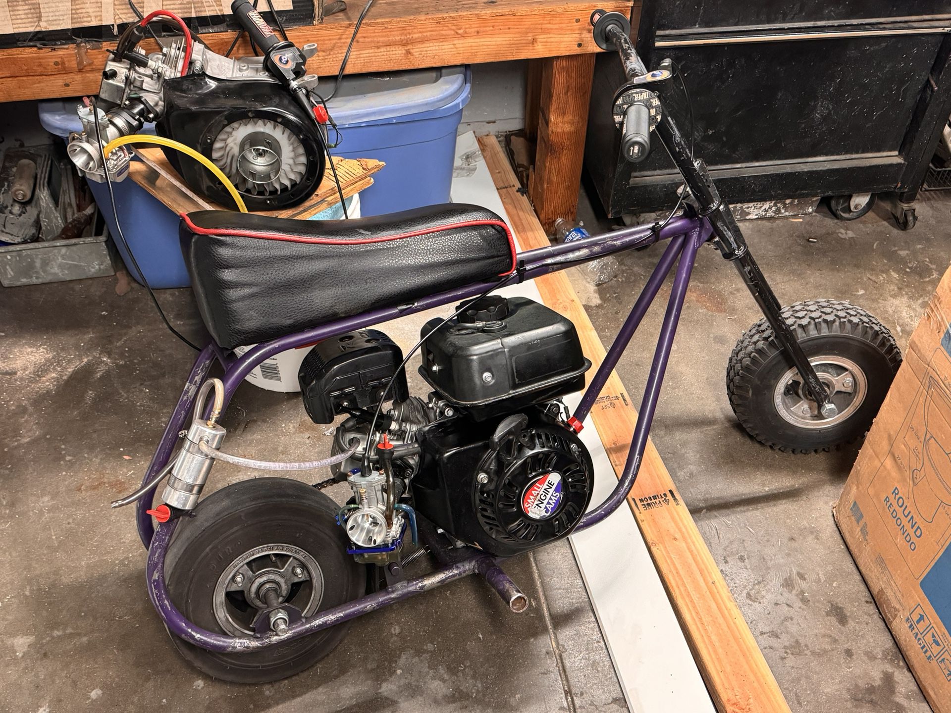 Mini Bike 212 Predator Motor With Billet Parts 