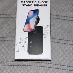 Bluetooth speaker with magnetic phone charger power bank