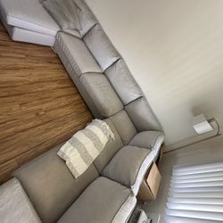 FULL U Shape IKEA Kivik Sectional Couch w/ Ottoman, Extra Armrests, And Covers!!!